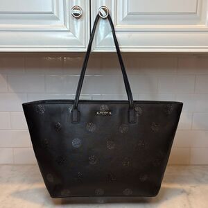 Kate Spade Bag Purse Handbag Hani Haven Lane Leather Glitter Dot Carry All Tote